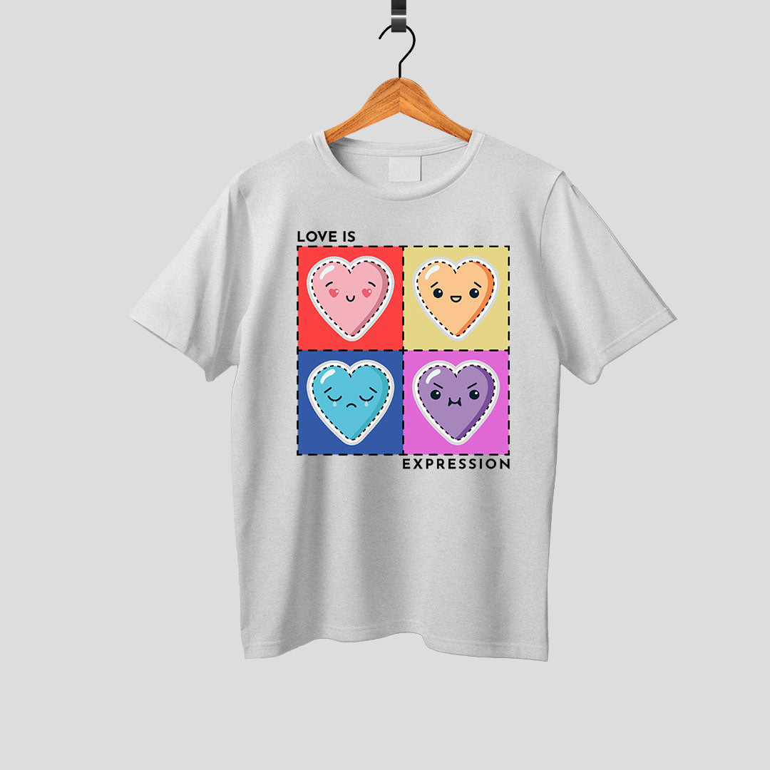 Love Is Expression Unisex Graphic Basic T-Shirt