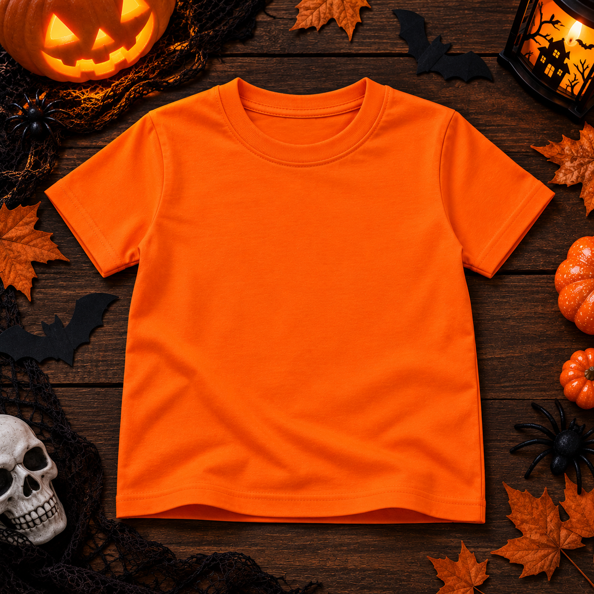 Smiling Pumpkin – Kids’ Halloween T-Shirt | Moosaru