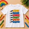 I Am Kind – Kids’ Positive Affirmations T-Shirt | Moosaru